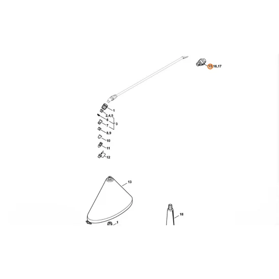 STIHL  Zawór regulacyjny 1 bar 4255 500 7403